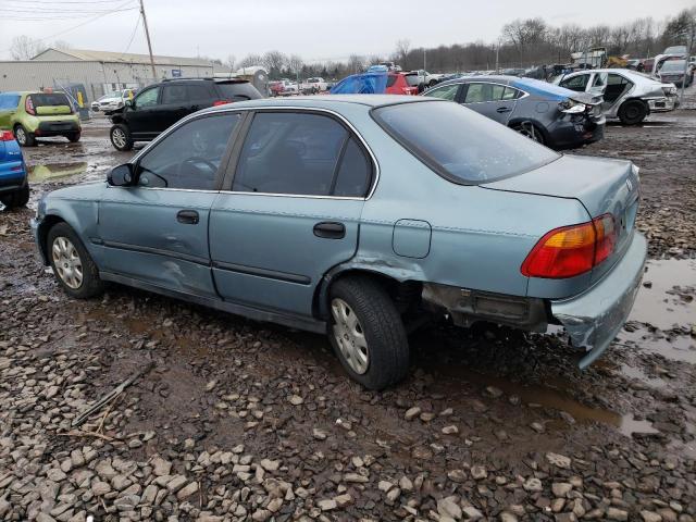 1HGEJ6670YL053996 - 2000 HONDA CIVIC LX BLUE photo 2