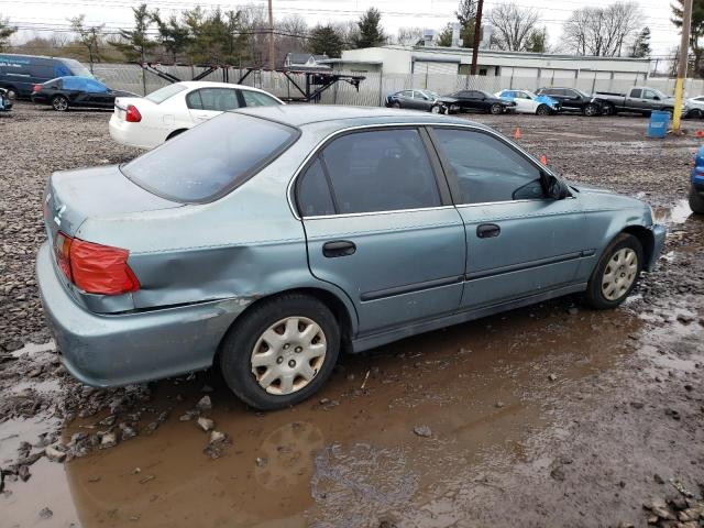 1HGEJ6670YL053996 - 2000 HONDA CIVIC LX BLUE photo 3