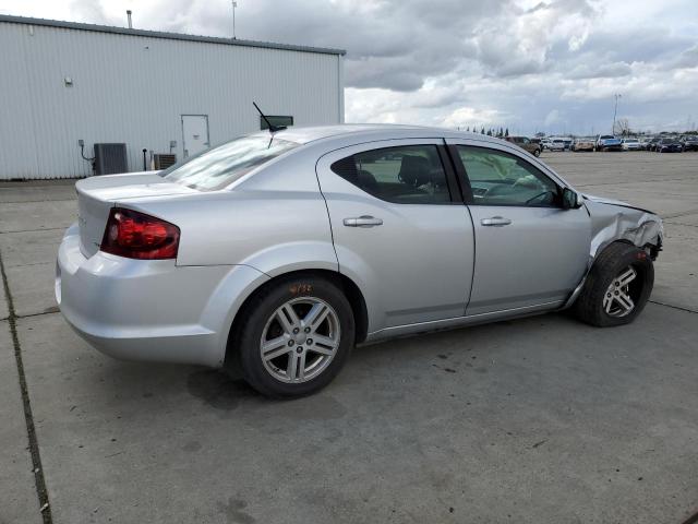 1C3CDZCB8CN230688 - 2012 DODGE AVENGER SXT SILVER photo 3