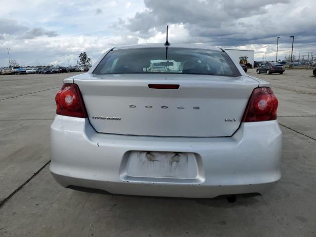 1C3CDZCB8CN230688 - 2012 DODGE AVENGER SXT SILVER photo 6