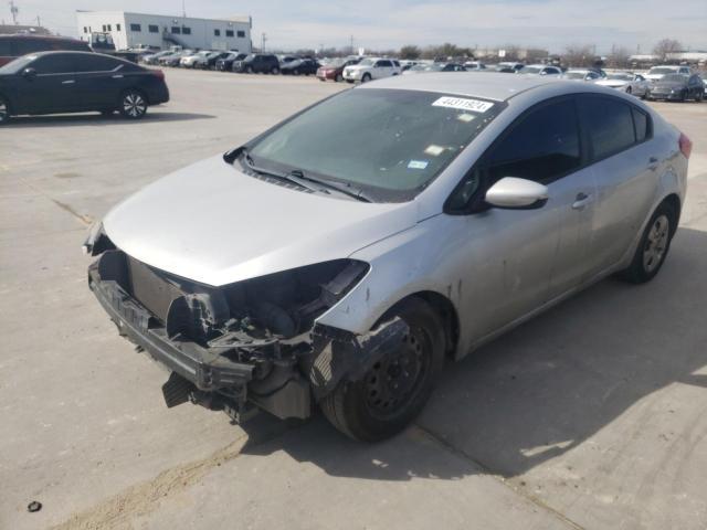 KNAFK4A61G5459076 - 2016 KIA FORTE LX SILVER photo 1