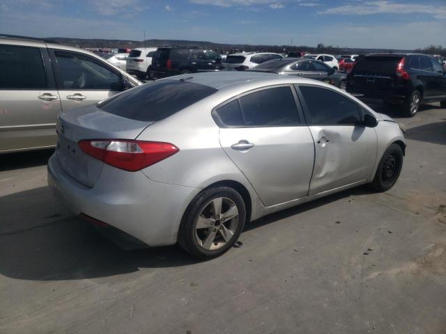 KNAFK4A61G5459076 - 2016 KIA FORTE LX SILVER photo 3