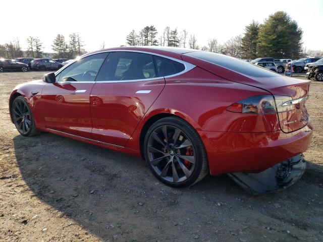 5YJSA1E49JF241758 - 2018 TESLA MODEL S 红色 照片 2