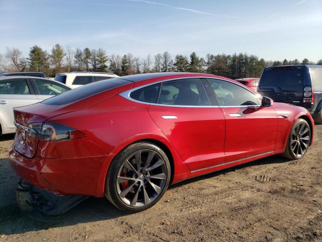 5YJSA1E49JF241758 - 2018 TESLA MODEL S 红色 照片 3