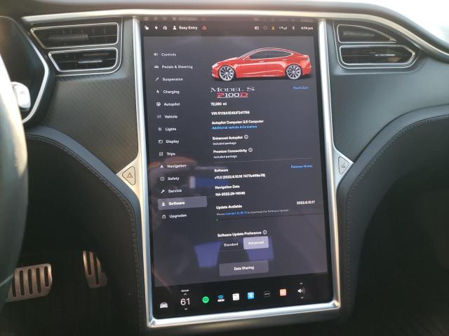5YJSA1E49JF241758 - 2018 TESLA MODEL S 红色 照片 9