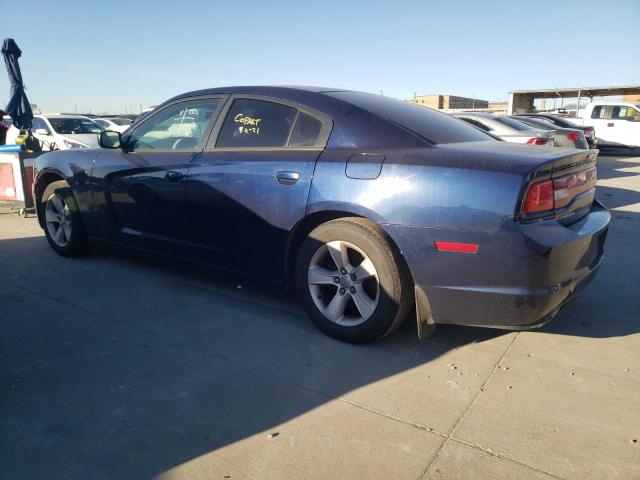 2C3CDXBG2DH634694 - 2013 DODGE CHARGER SE BLUE photo 2