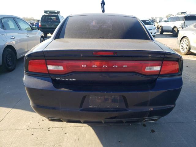 2C3CDXBG2DH634694 - 2013 DODGE CHARGER SE BLUE photo 6