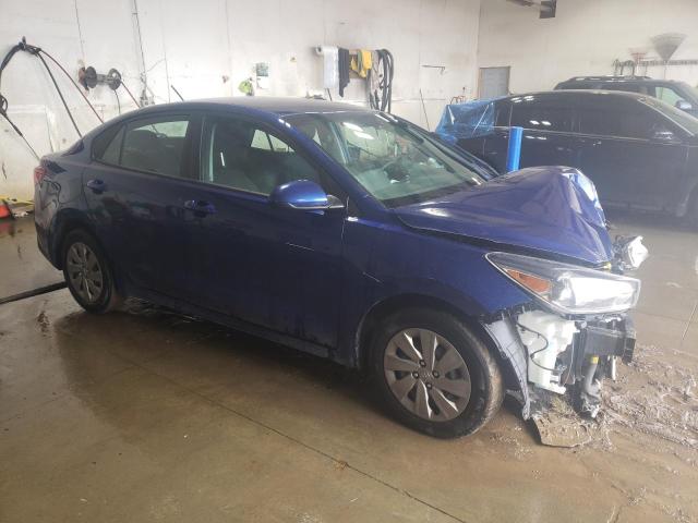 3KPA24AB5KE207581 - 2019 KIA RIO S BLUE photo 4