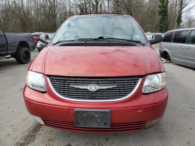 2C8GP54L62R679615 - 2002 CHRYSLER TOWN & COU LXI RED photo 5