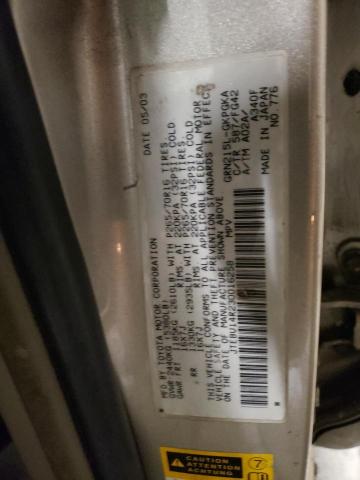 JTEBU14R230016258 - 2003 TOYOTA 4RUNNER SR5 TAN photo 12