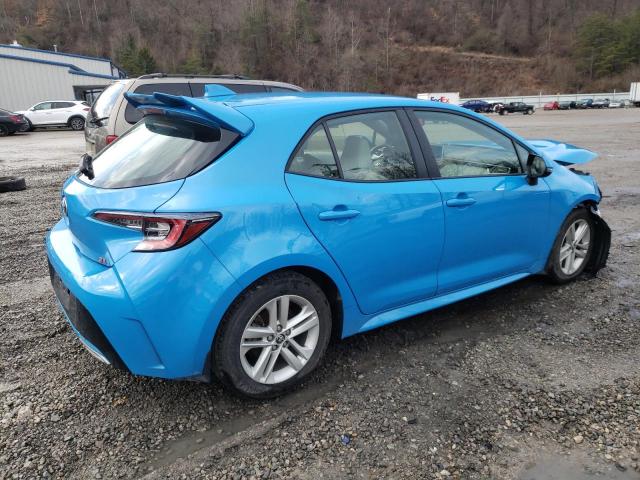 JTND4MBE3N3186186 - 2022 TOYOTA COROLLA SE BLUE photo 3