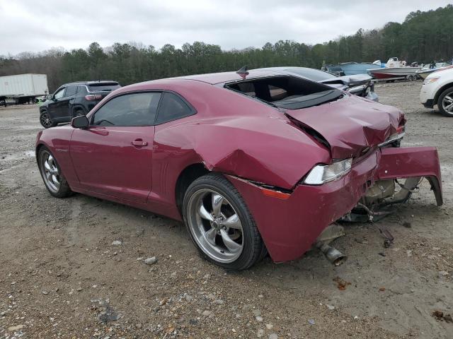 2G1FB1E32E9292852 - 2014 CHEVROLET CAMARO LT PINK photo 2