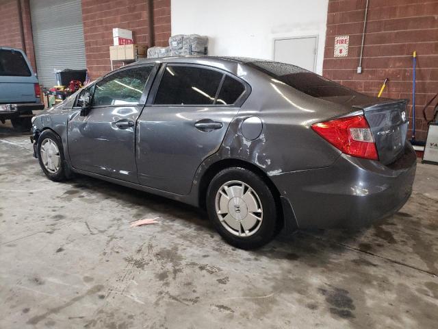 2HGFB2F60CH545113 - 2012 HONDA CIVIC HF GRAY photo 2