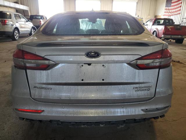 3FA6P0RU5KR259863 - 2019 FORD FUSION TITANIUM SILVER photo 6