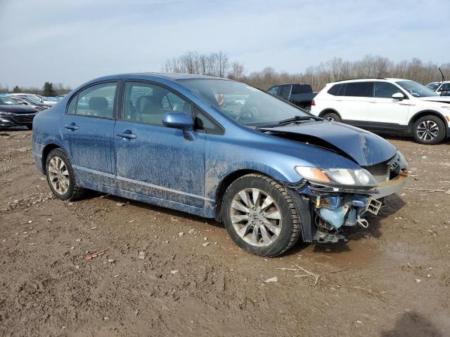 2HGFA16899H517219 - 2009 HONDA CIVIC EX BLUE photo 4