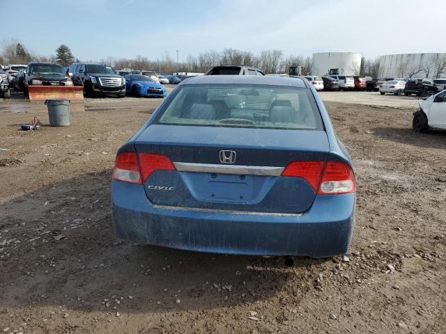 2HGFA16899H517219 - 2009 HONDA CIVIC EX BLUE photo 6