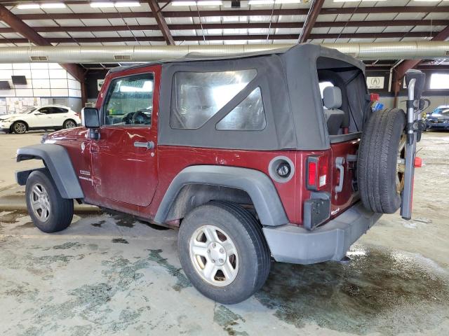 1J4AA2D14AL211339 - 2010 JEEP WRANGLER SPORT BURGUNDY photo 2