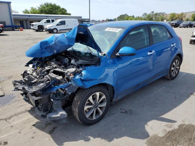 3KPA25AD0NE444541 - 2022 KIA RIO S BLUE photo 1