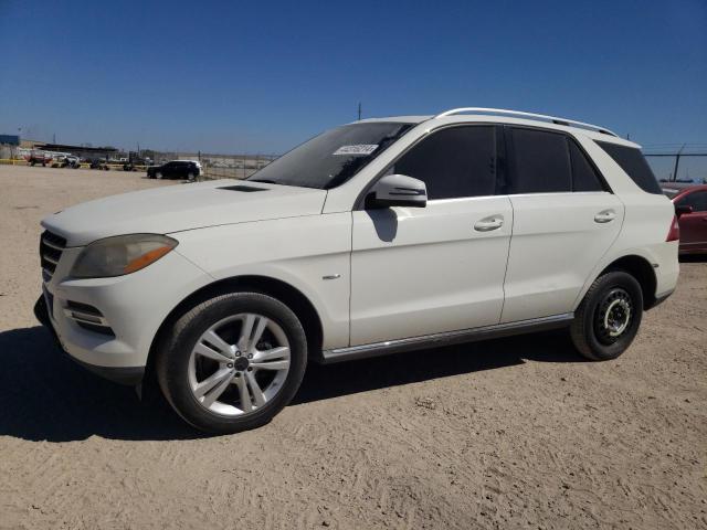 4JGDA5HB9CA002132 - 2012 MERCEDES-BENZ ML 350 4MATIC WHITE photo 1