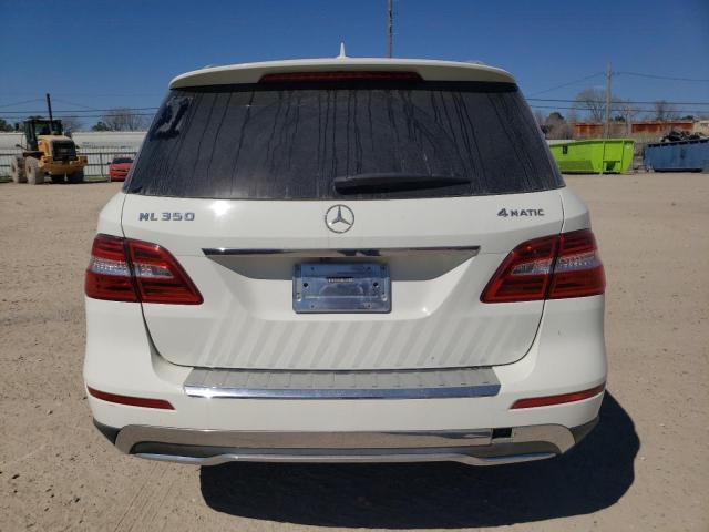 4JGDA5HB9CA002132 - 2012 MERCEDES-BENZ ML 350 4MATIC WHITE photo 6