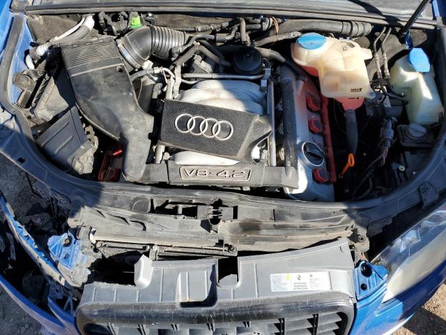 WAUGL68E45A468384 - 2005 AUDI NEW S4 QUATTRO BLUE photo 7