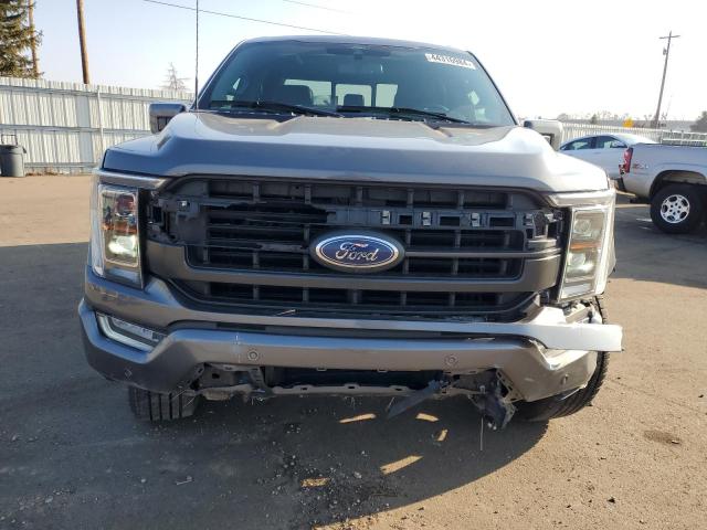 1FTFW1E87NKD22918 - 2022 FORD F150 SUPERCREW GRAY photo 5