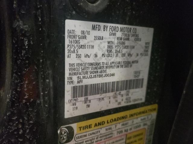 5LMJJ2J57BEJ00246 - 2011 LINCOLN NAVIGATOR 黑色 照片 12