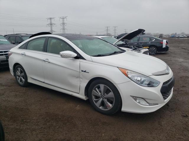 KMHEC4A49CA031280 - 2012 HYUNDAI SONATA HYBRID WHITE photo 4