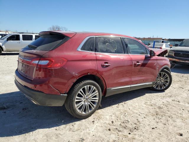 2LMPJ6LRXHBL45118 - 2017 LINCOLN MKX RESERVE RED photo 3