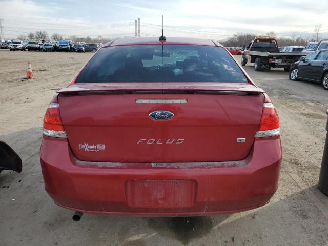 1FAHP3FN7AW212210 - 2010 FORD FOCUS SE RED photo 6