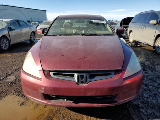 1HGCM56653A800027 - 2003 HONDA ACCORD EX RED photo 5