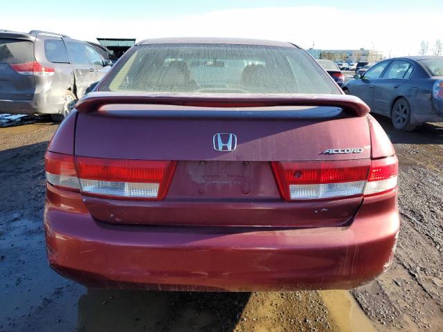 1HGCM56653A800027 - 2003 HONDA ACCORD EX RED photo 6