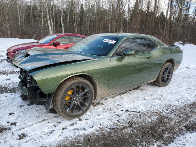 2C3CDZKG0MH665387 - 2021 DODGE CHALLENGER GT GREEN photo 1