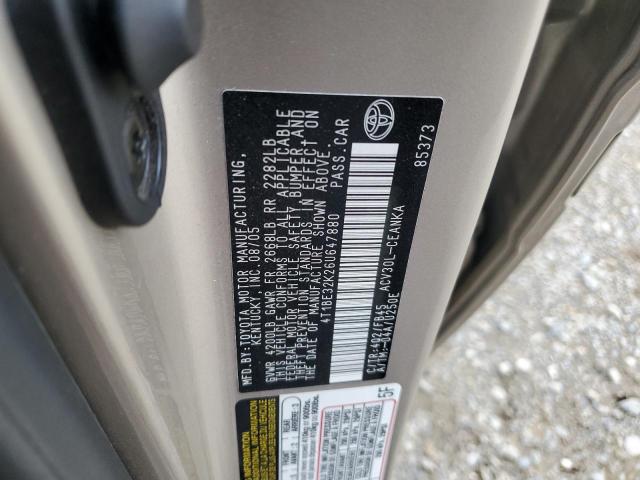 4T1BE32K26U647880 - 2006 TOYOTA CAMRY LE CREAM photo 12