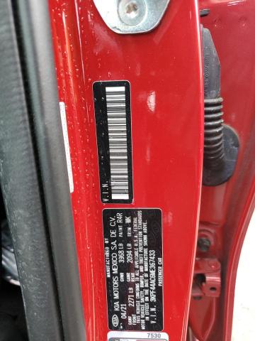 3KPF44AC6ME367433 - 2021 KIA FORTE GT RED photo 13