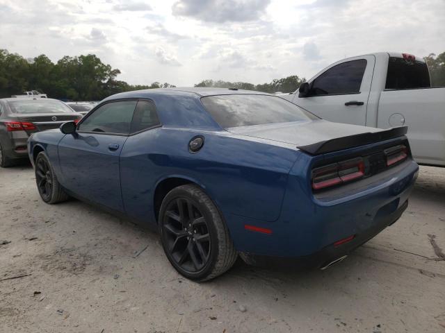 2C3CDZAG2MH560027 - 2021 DODGE CHALLENGER SXT BLUE photo 2