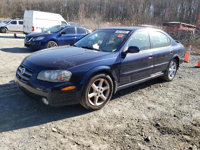 JN1DA31D43T507121 - 2003 NISSAN MAXIMA GLE BLUE photo 1