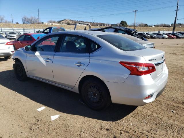 3N1AB7AP6JY310585 - 2018 NISSAN SENTRA S SILVER photo 2