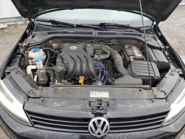 3VW2K7AJ5CM331772 - 2012 VOLKSWAGEN JETTA BASE BLACK photo 11