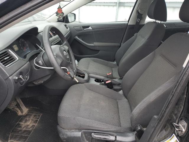 3VW2K7AJ5CM331772 - 2012 VOLKSWAGEN JETTA BASE BLACK photo 7