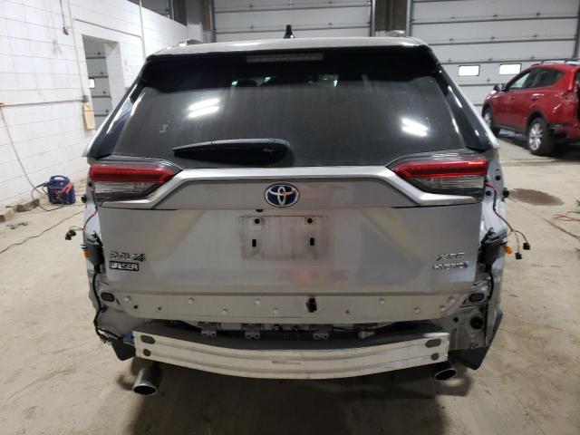 JTMEWRFV6KJ015305 - 2019 TOYOTA RAV4 XSE SILVER photo 6