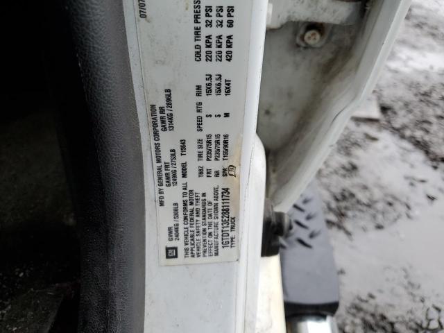 1GTDT13E288111734 - 2008 GMC CANYON WHITE photo 12