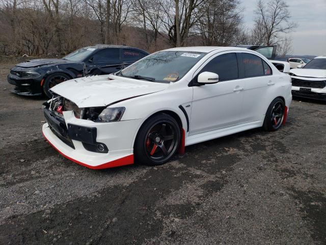 JA32W8FV7FU009142 - 2015 MITSUBISHI LANCER EVOLUTION GSR WHITE photo 1