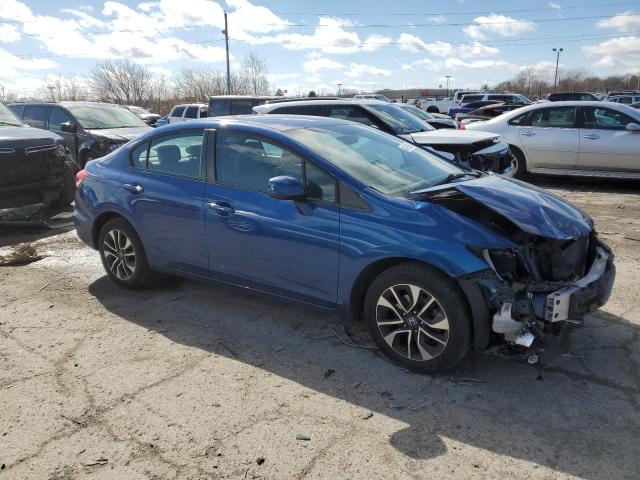 19XFB2F92DE080372 - 2013 HONDA CIVIC EXL BLUE photo 4