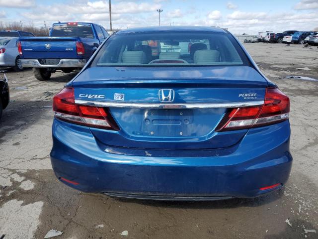 19XFB2F92DE080372 - 2013 HONDA CIVIC EXL BLUE photo 6