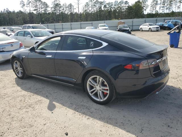 5YJSA1H15EFP35963 - 2014 TESLA MODEL S BLUE photo 2