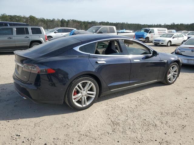 5YJSA1H15EFP35963 - 2014 TESLA MODEL S BLUE photo 3