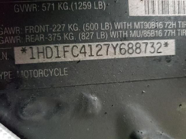 1HD1FC4127Y688732 - 2007 HARLEY-DAVIDSON FLHTCUI 蓝色 照片 10