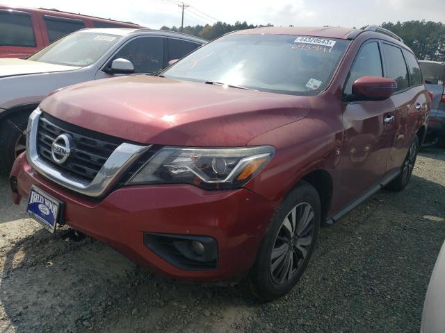 5N1DR2MN6HC695941 - 2017 NISSAN PATHFINDER S 栗色 照片 1