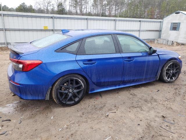 2HGFE1E55NH473970 - 2022 HONDA CIVIC SI BLUE photo 3